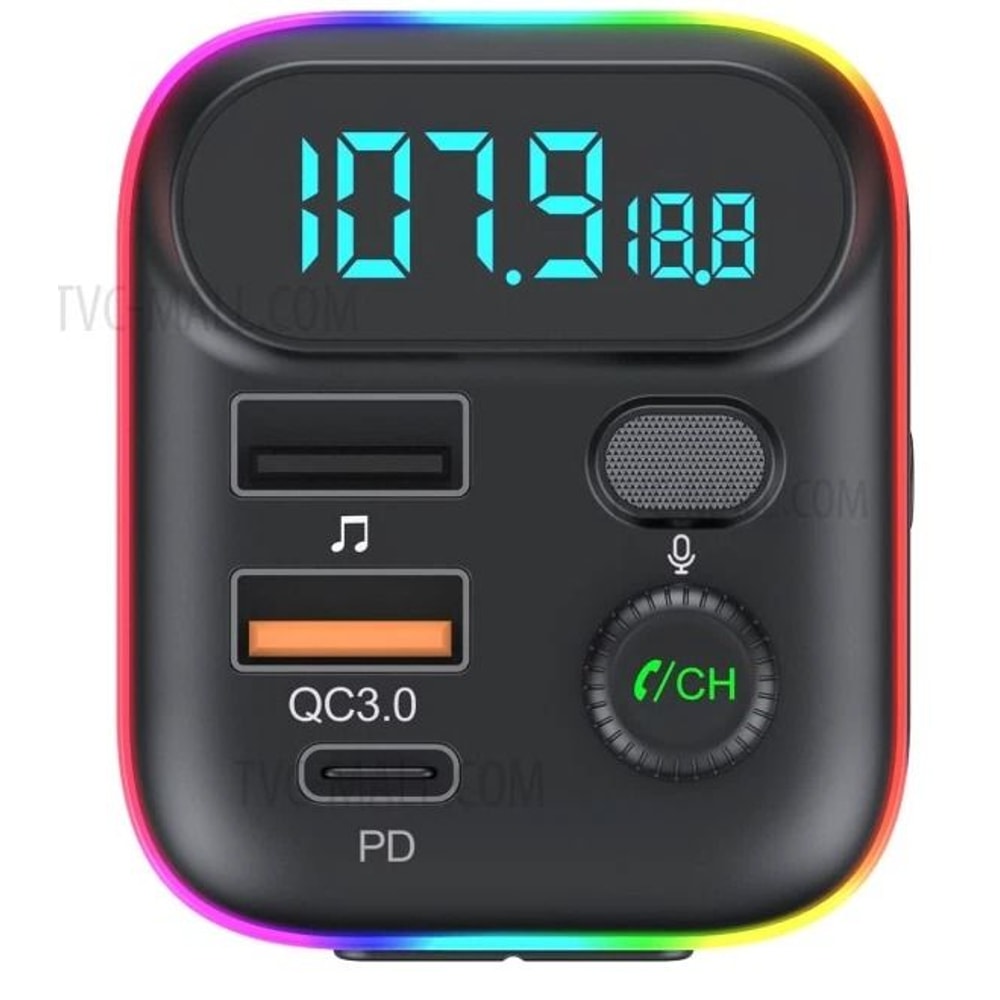 Bluetooth FM Transmitter Car Adapter USB Radio Hands Free Music Player 6