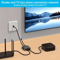 RJ45 Gigabit Ethernet Splitter LAN Adapter 4