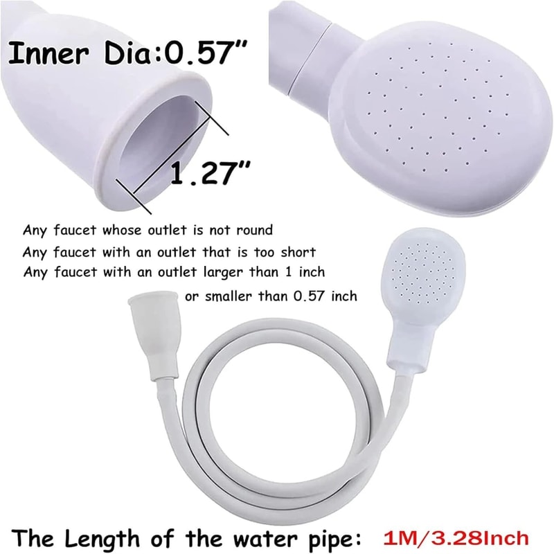 Portable Sink Sprayer Hose For Hair Washing Pets And Baby Bath Rinsing 1