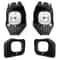 Complete Clear Lens Fog Light Kit For Ford Super Duty 7