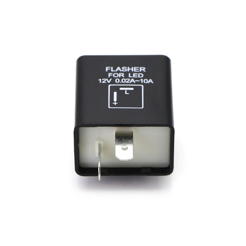 2 Pin LED Flasher Relay Hyper Flash Fix For Turn Signal Lights 7
