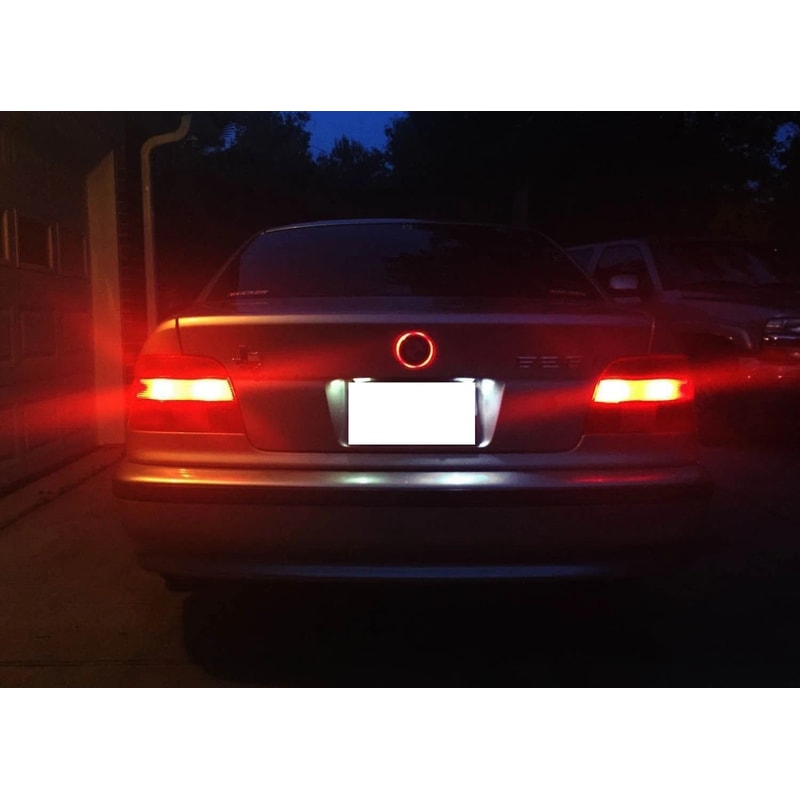 Red BMW LED Emblem Light For Hood Or Trunk Badge Glow 5