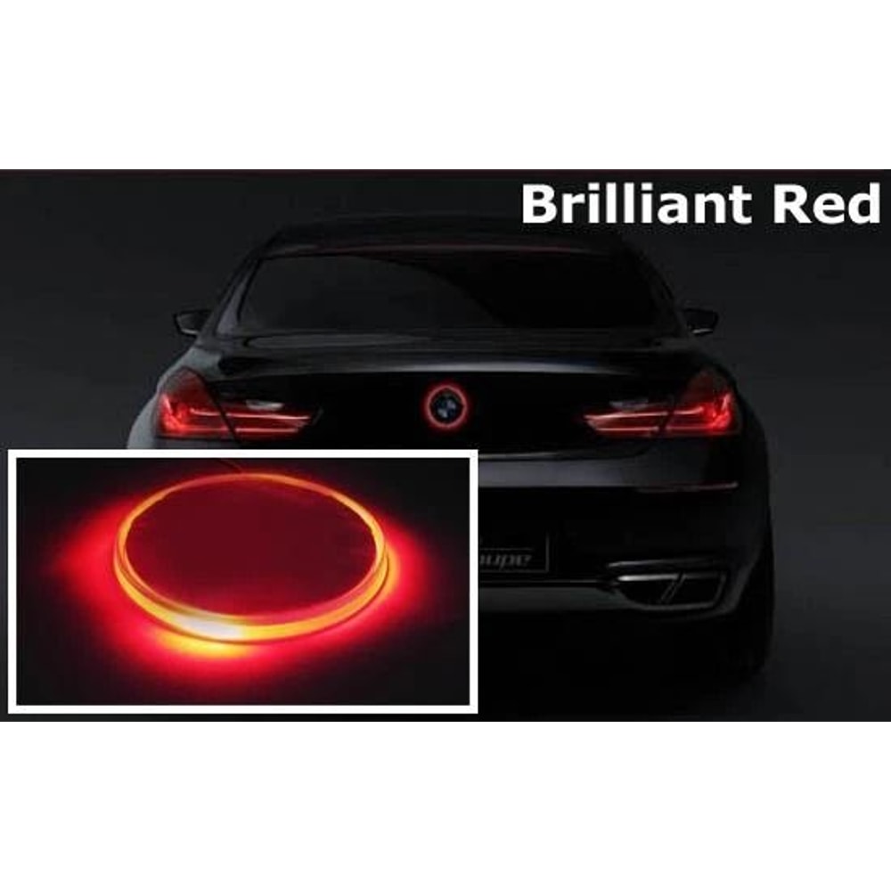 Red BMW LED Emblem Light For Hood Or Trunk Badge Glow 7