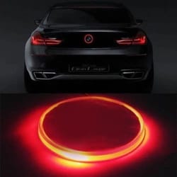 red bmw led emblem light for hood or trunk badge glow