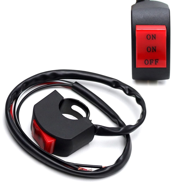 Universal Handlebar Switch Dual On Off Control For Motorcycle ATV Dirt Bike 9