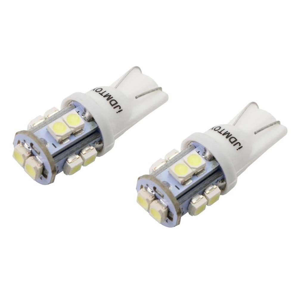 White T10 LED Bulbs License Plate Lights 0
