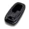 Glossy Black Audi Key Fob Shell Carbon Fiber Cover 2