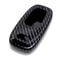 Glossy Black Audi Key Fob Shell Carbon Fiber Cover 2