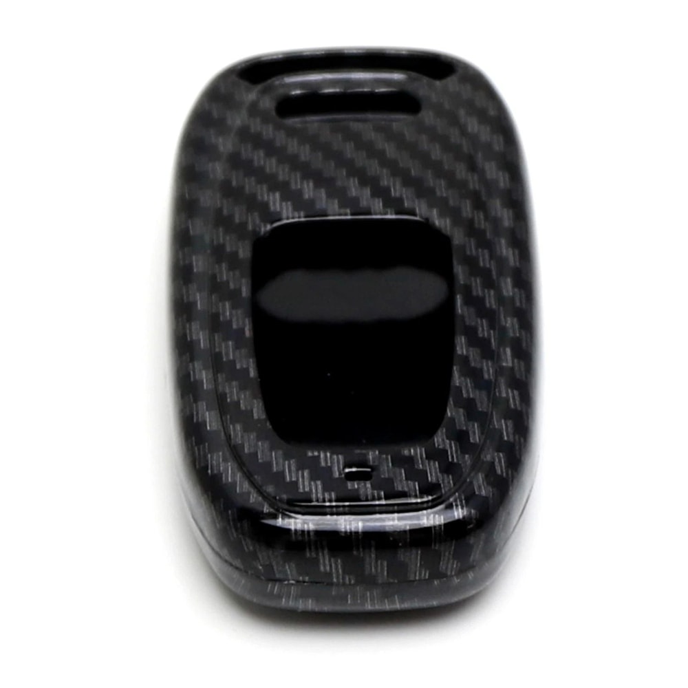 Glossy Black Audi Key Fob Shell Carbon Fiber Cover 3