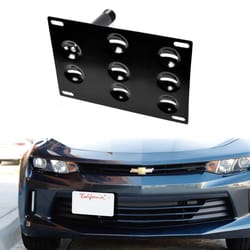 chevrolet camaro tow hook license plate mount no drill front bracket