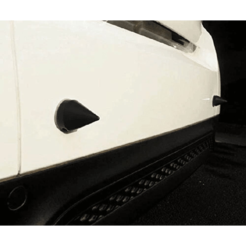 Black Smart Fortwo Bumper Protector Spikes Front Or Rear Guard Set 1