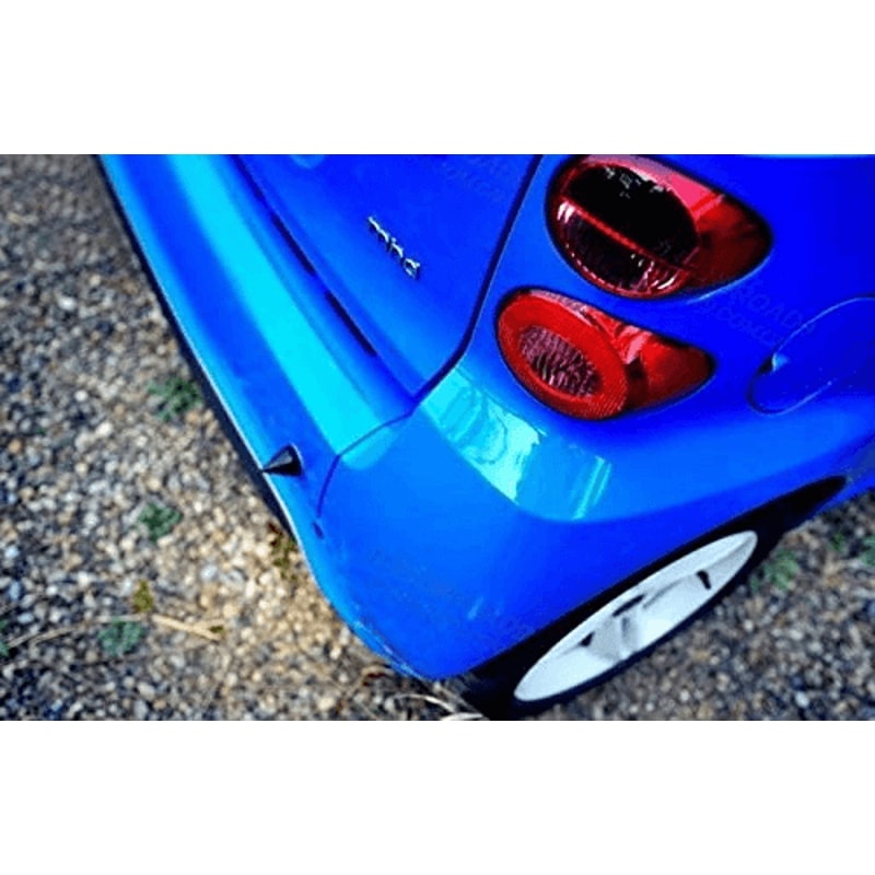 Black Smart Fortwo Bumper Protector Spikes Front Or Rear Guard Set 3