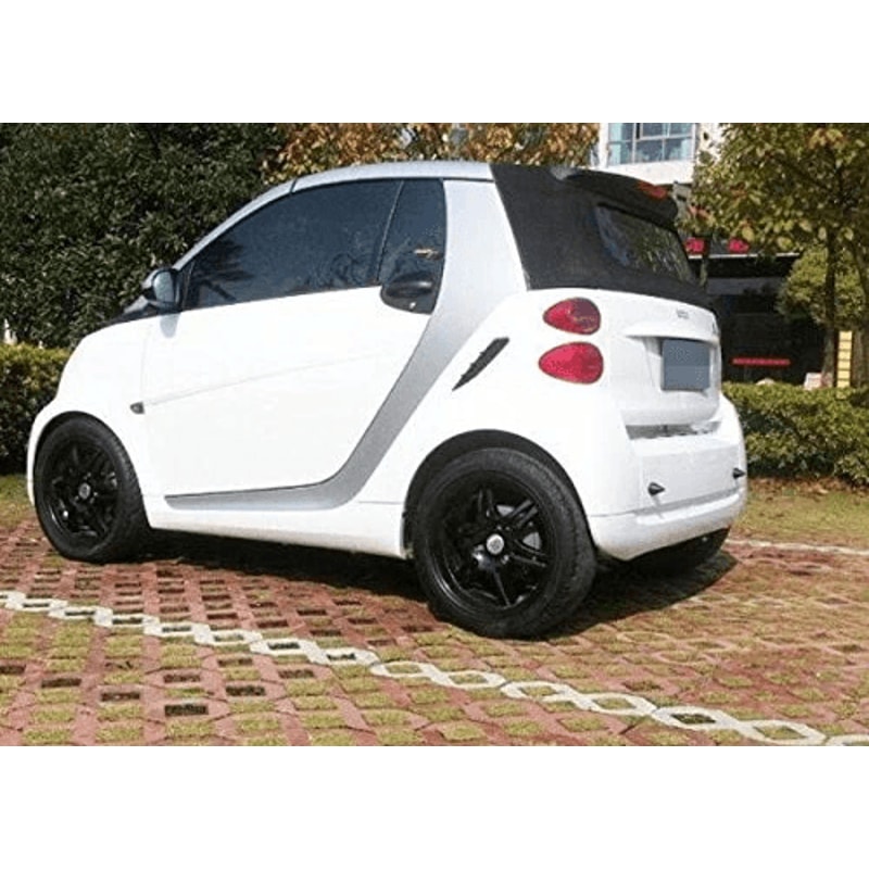 Black Smart Fortwo Bumper Protector Spikes Front Or Rear Guard Set 4