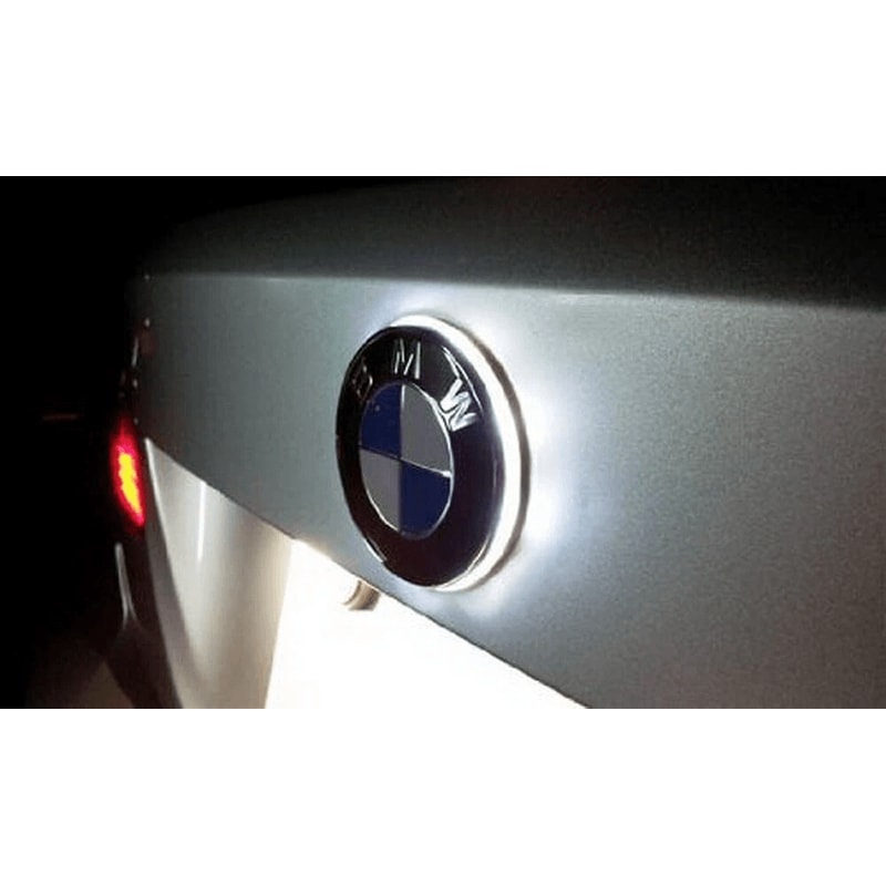 BMW LED Emblem Light Xenon White Badge Background Glow 4