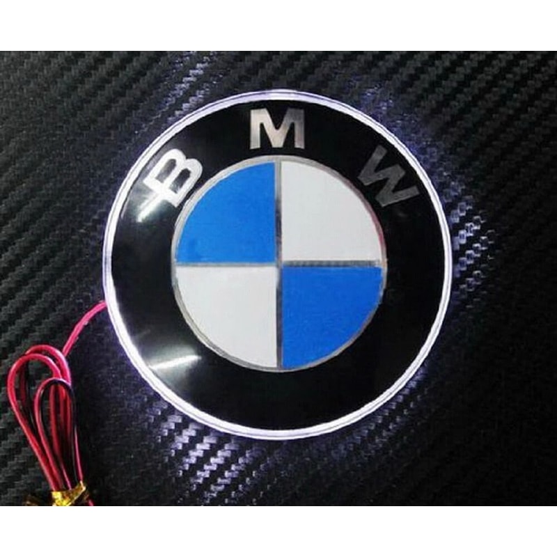 BMW LED Emblem Light Xenon White Badge Background Glow 5