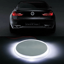 bmw led emblem light xenon white badge background glow