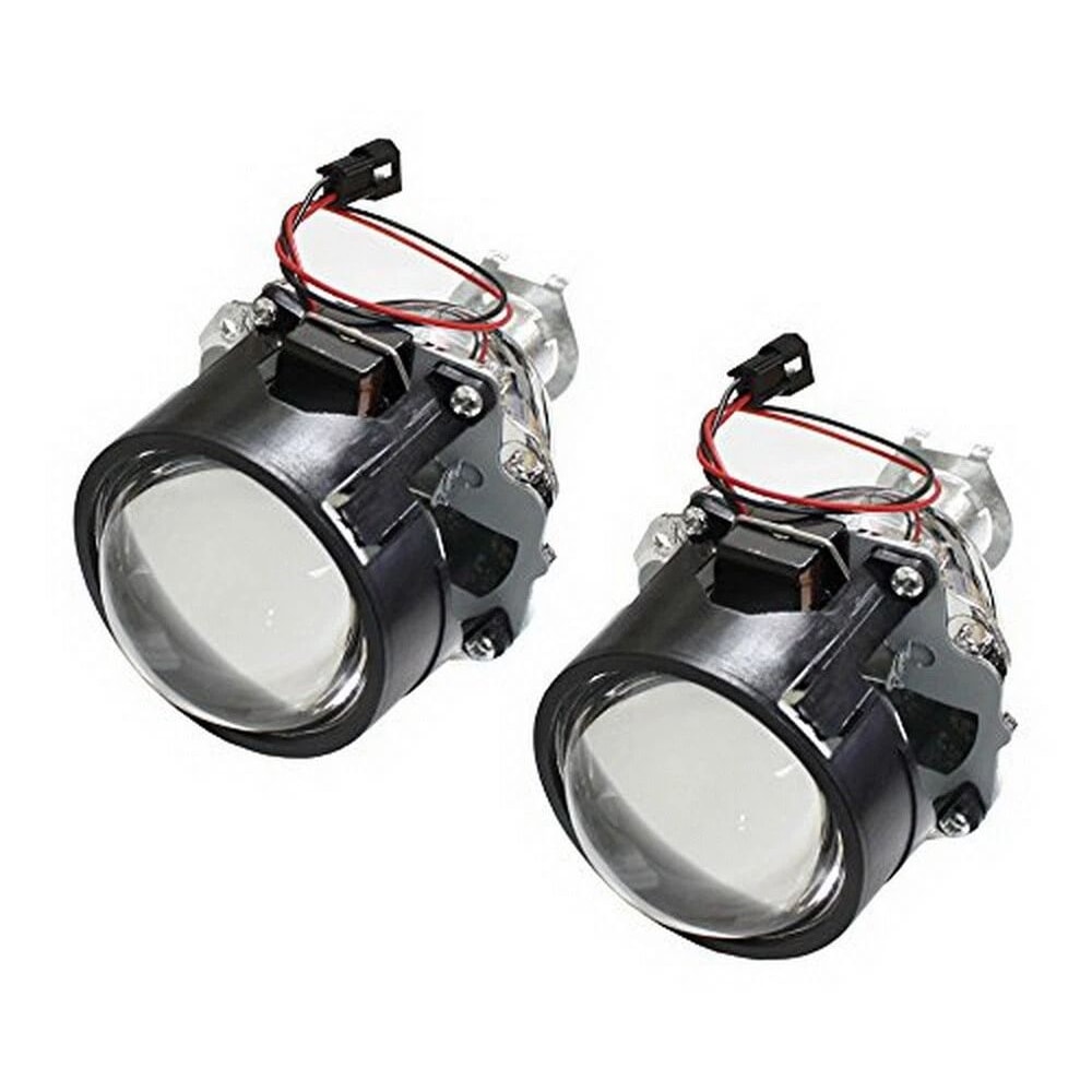 H1 Bi Xenon Projector Lens HID Headlight Retrofit Kit 7