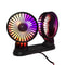 USB Dual Head Car Fan 3 Speed Quiet Portable Desk Cooling Fan 2