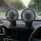 USB Dual Head Car Fan 3 Speed Quiet Portable Desk Cooling Fan 3
