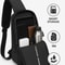 Waterproof Sling Bag With USB Port For Men 3
