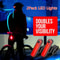 USB Rechargeable LED Bike Tail Light Rear Safety Warning Lights 6