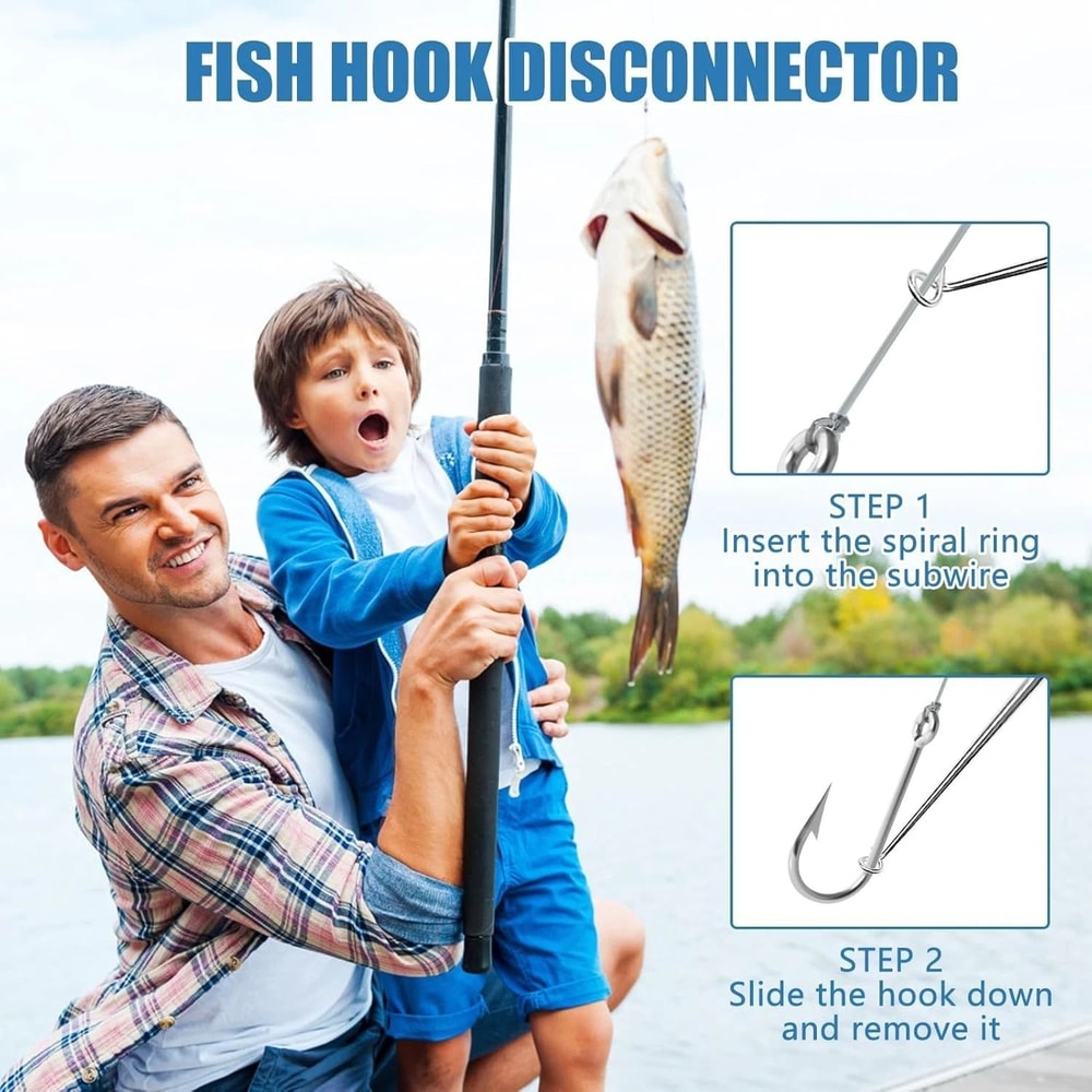 Fish Hook Remover Tool Quick Release Hook Extractor Set 4