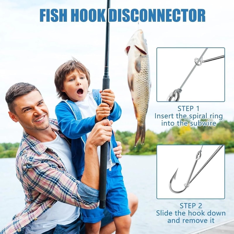 Fish Hook Remover Tool Quick Release Hook Extractor Set 4