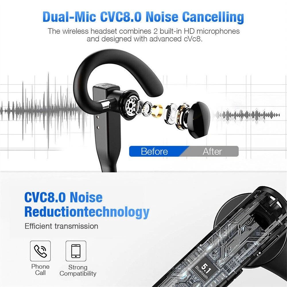 Trucker Bluetooth Headset With Mic Noise Cancelling Wireless Earpiece 11