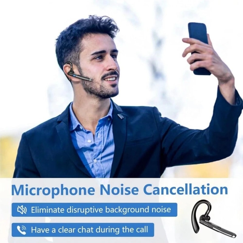 Trucker Bluetooth Headset With Mic Noise Cancelling Wireless Earpiece 6