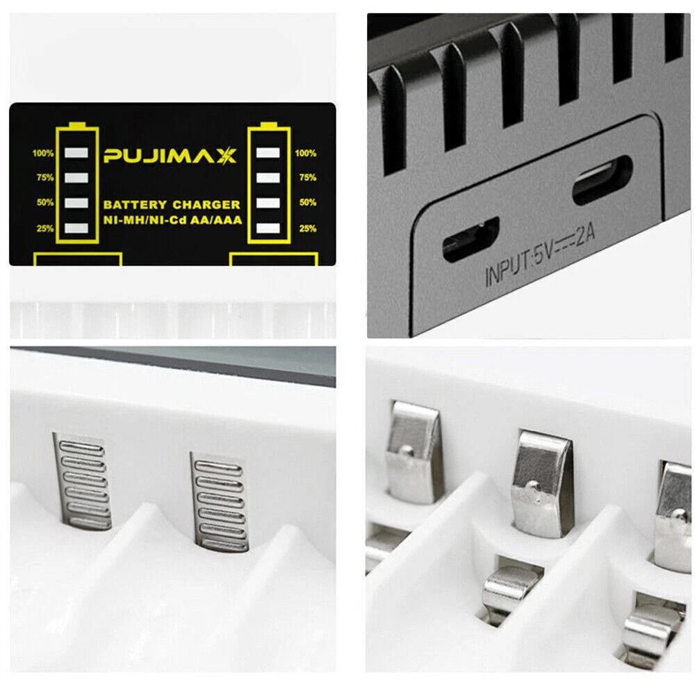Smart 4 Slot AA AAA Rechargeable Battery Charger 4