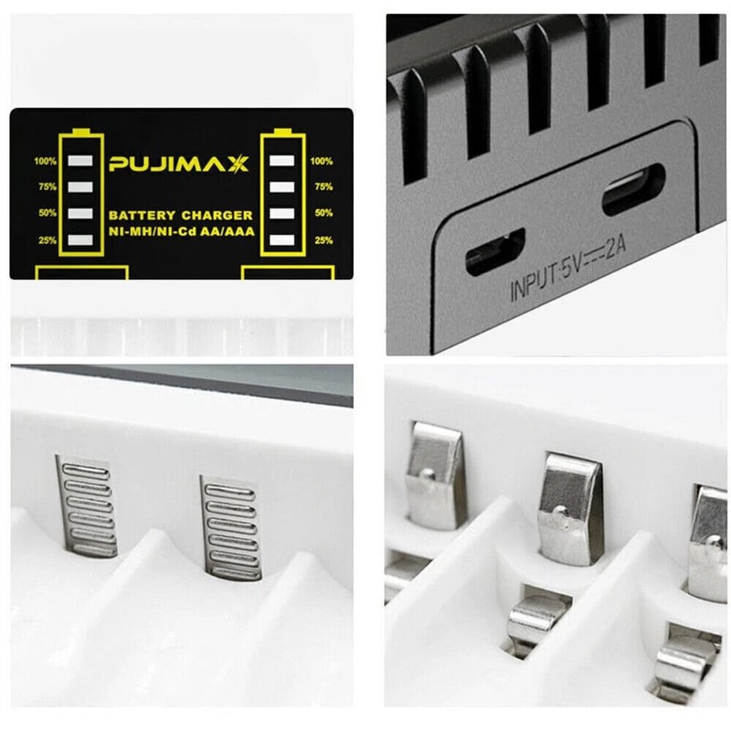 Smart 4 Slot AA AAA Rechargeable Battery Charger 4