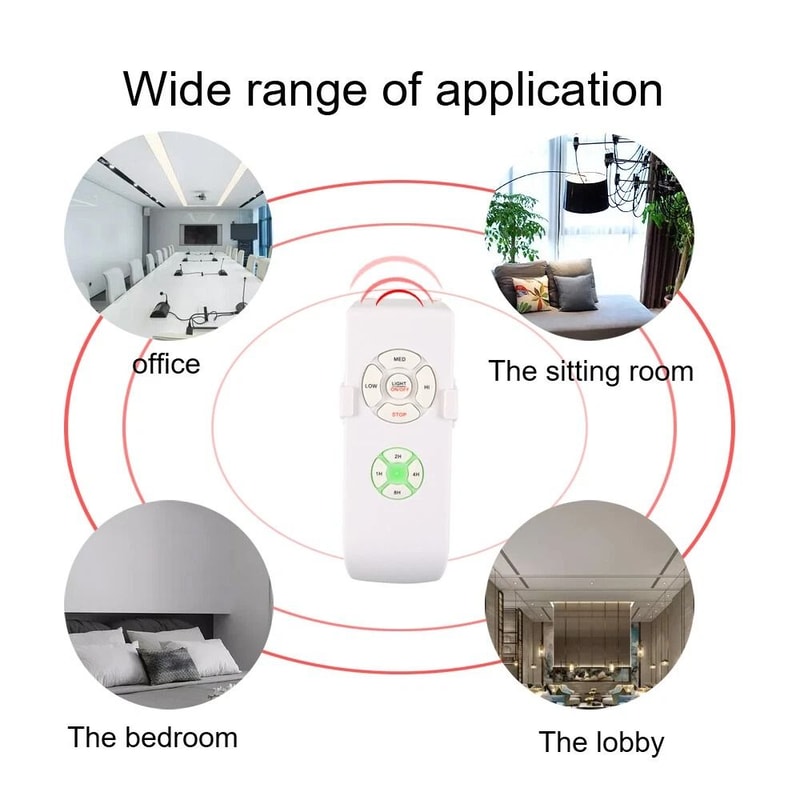 Universal Ceiling Fan Remote Control Kit With Wireless Receiver 2