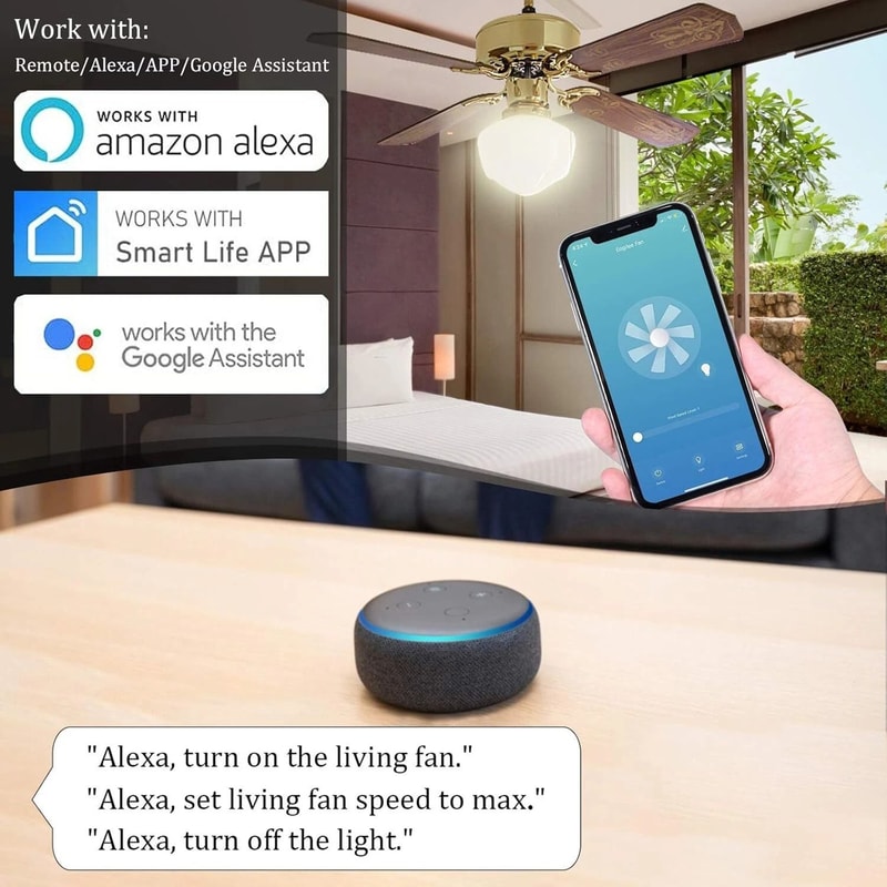 Universal Ceiling Fan Remote Control Kit With Wireless Receiver 7