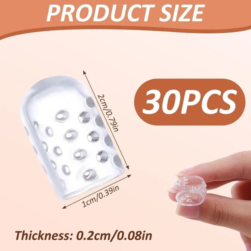 Clear Silicone Toe Protectors For Blister Relief And Anti Friction Comfort 5