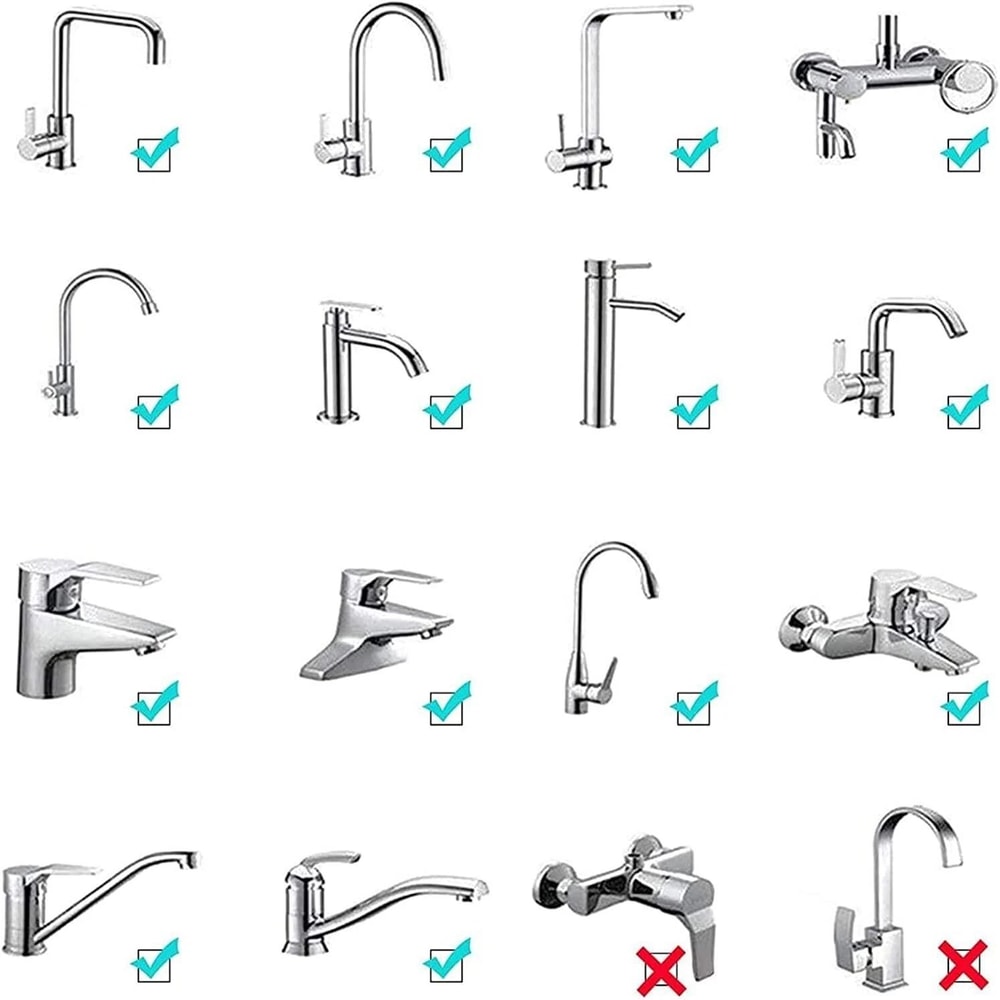 360 Rotating Water Saving Faucet Extender Sink Sprayer Aerator Nozzle 0