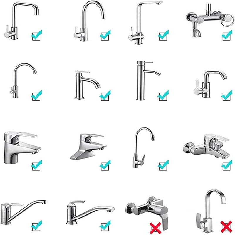 360 Rotating Water Saving Faucet Extender Sink Sprayer Aerator Nozzle 0
