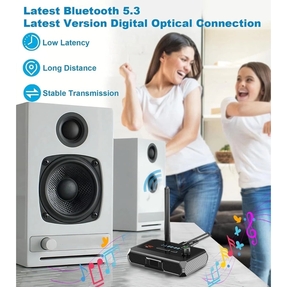 Bluetooth Audio Receiver For Home Stereo RCA AUX Optical USB Adapter 1