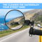 Round Motorcycle Bar End Mirrors Pair For Honda Yamaha Suzuki 3
