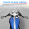 Round Motorcycle Bar End Mirrors Pair For Honda Yamaha Suzuki 7