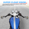 Round Motorcycle Bar End Mirrors Pair For Honda Yamaha Suzuki 7
