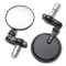 Round Motorcycle Bar End Mirrors Pair For Honda Yamaha Suzuki 9