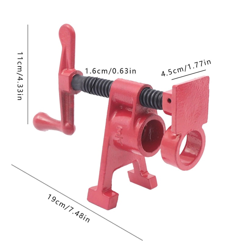 Heavy Duty Cast Iron Wood Gluing Pipe Clamp Set 6