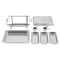 3 Pan Stainless Steel Food Warmer Buffet Server With Lids For Catering 1