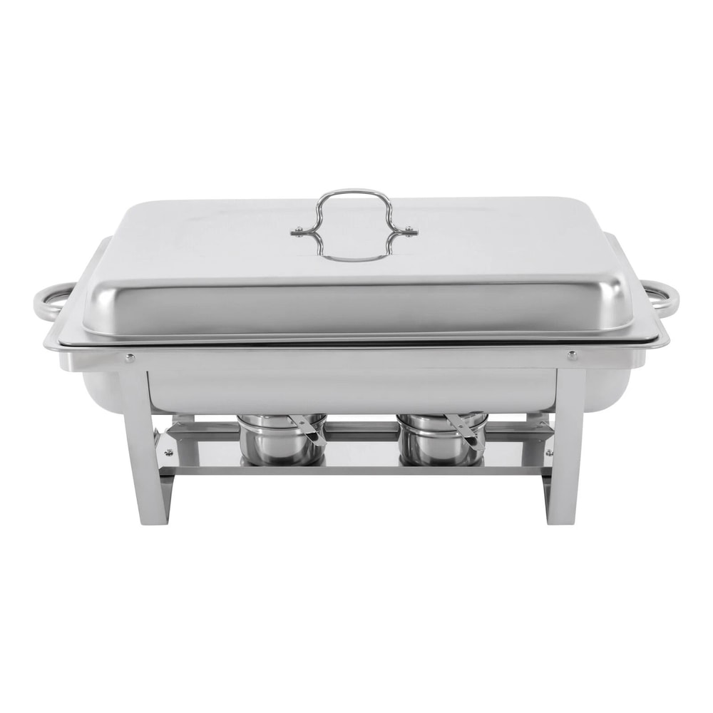 3 Pan Stainless Steel Food Warmer Buffet Server With Lids For Catering 2