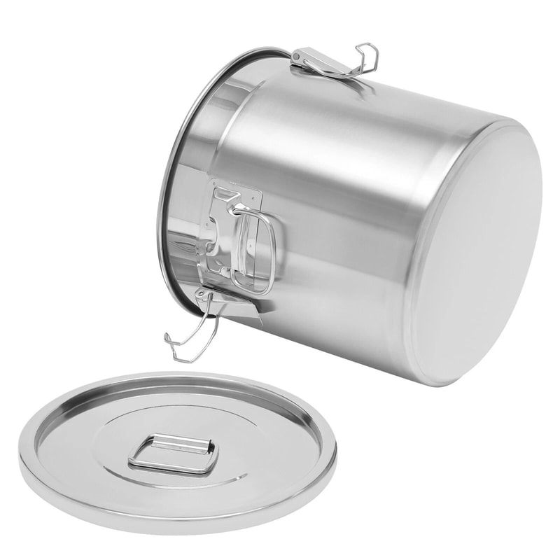 Airtight Rice Container Stainless Steel Food Storage Bucket 6