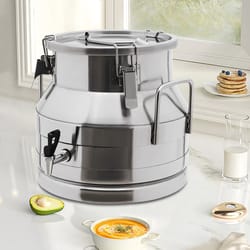 stainless steel milk can with faucet sealed storage jug