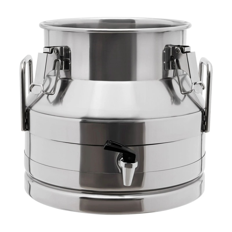Stainless Steel Milk Can With Faucet Sealed Storage Jug 3