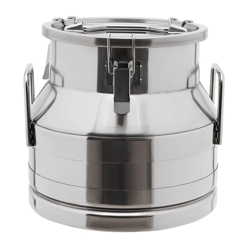Stainless Steel Milk Can With Faucet Sealed Storage Jug 4