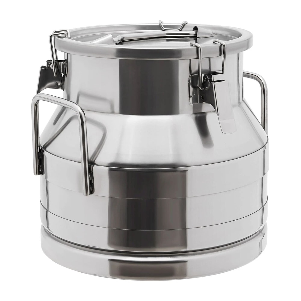 Stainless Steel Milk Can With Faucet Sealed Storage Jug 5