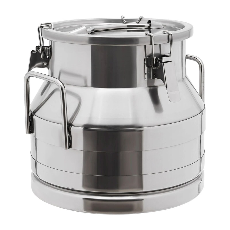 Stainless Steel Milk Can With Faucet Sealed Storage Jug 5
